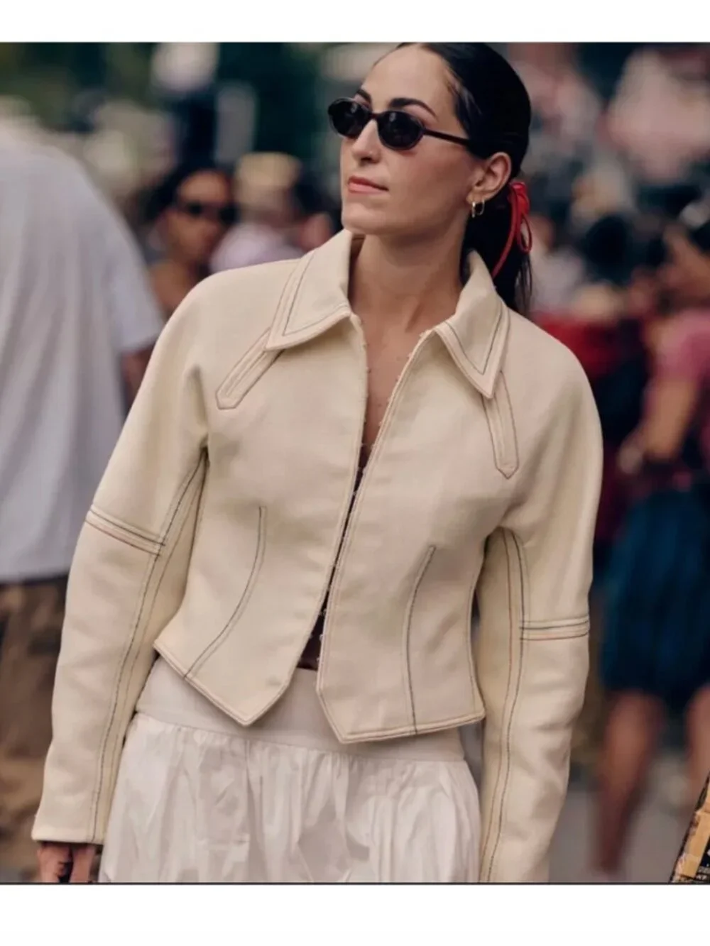 EUC TORY BURCH Cotton Twill Jacket - Neutrals $1,517 Size 2